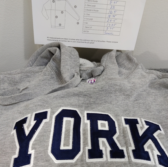 York University Varsity Hoodie - Small - Picture 7 of 7